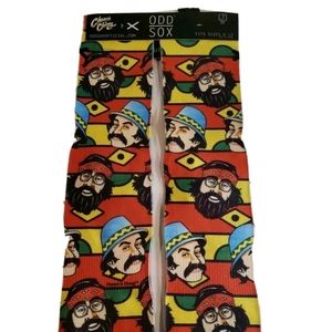 Odd Sox Cheech and Chong print Pair Of Socks